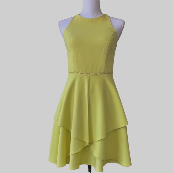 ADELYN RAE YELLOW SLEEVELESS MIDI DRESS - Picture 13 of 15